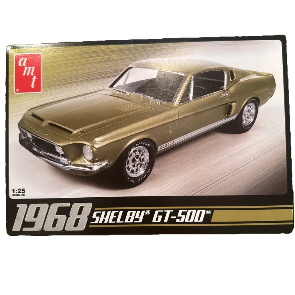 3D Drag Chassis For AMT 1968 Shelby GT 500 1:25 Model Kit Open Box